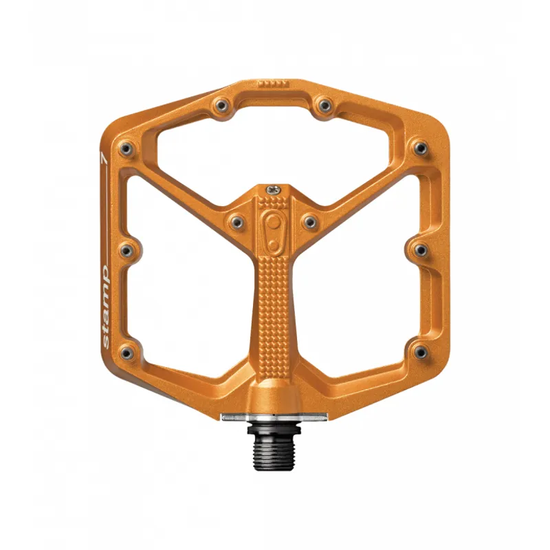 Crank Brothers Stamp 7 Flat MTB Pedals - Orange