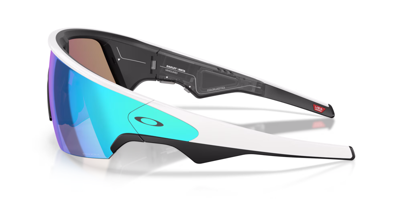 Oakley Meta Vanguard Sunglasses - White/Prizm Sapphire-2