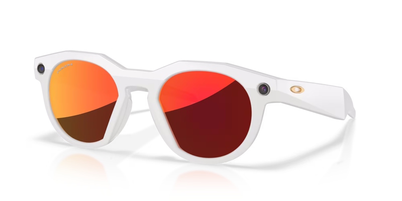 Oakley Meta HSTN Sunglasses - Warm Grey/Prizm Ruby