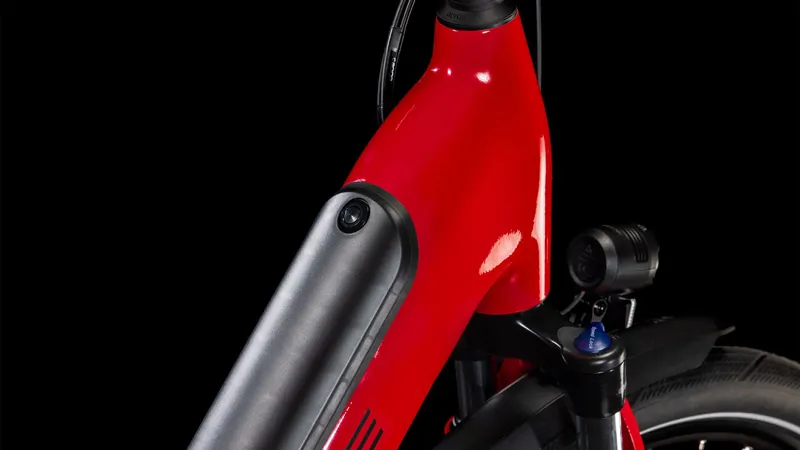 Cube Supreme Hybrid Comfort Pro 500 2025 Electric Bike - Fire Red-2