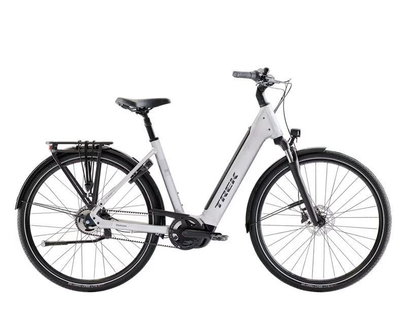 Trek District+ 4 N5 B LS 2027 Electric Hybrid Bike - Lunar Silver