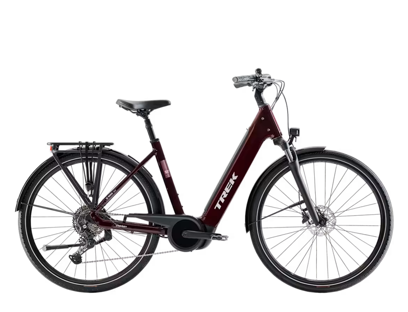 Trek District+ 4 R10 LS 2027 Electric Hybrid Bike - Cobra Blood