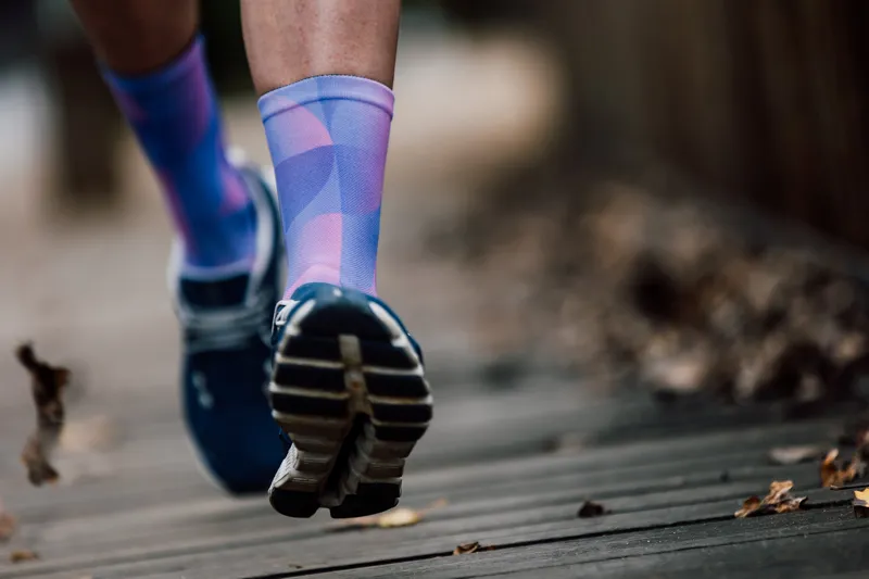 Sox Footwear Solid Premium Crew Socks - Purple-2