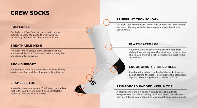 Sox Footwear Wales Flag White Premium Crew Socks-1