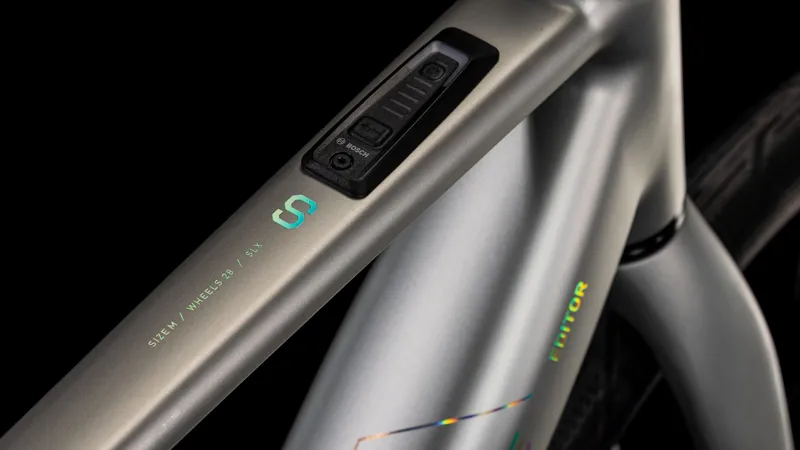 Cube Editor Hybrid SLX 400X 2025 Electric Bike - Sleek Grey/Spectral-4