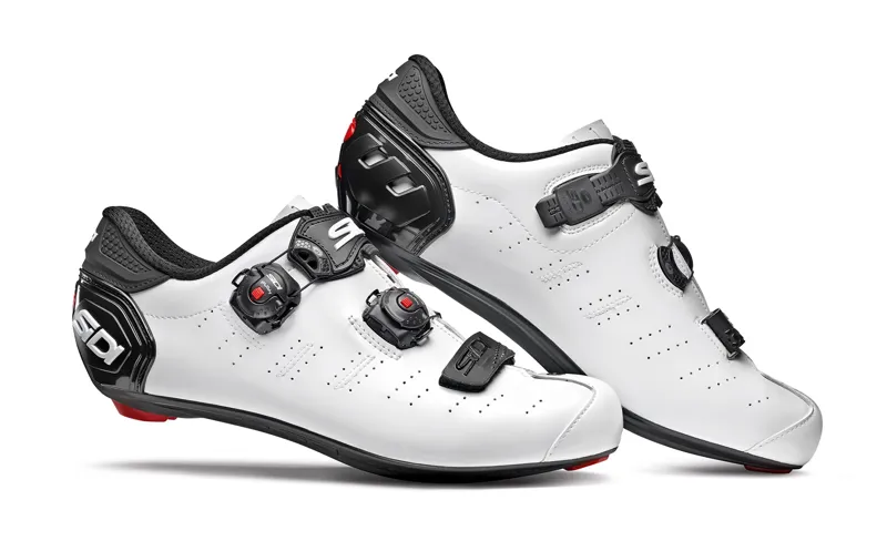 Sidi Ergo 5 Mega Fit Clipless Road Shoes - White/Black