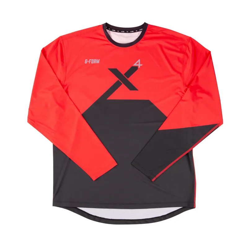 G-Form Pro-X4 Youth Long Sleeve Jersey - Red/Black