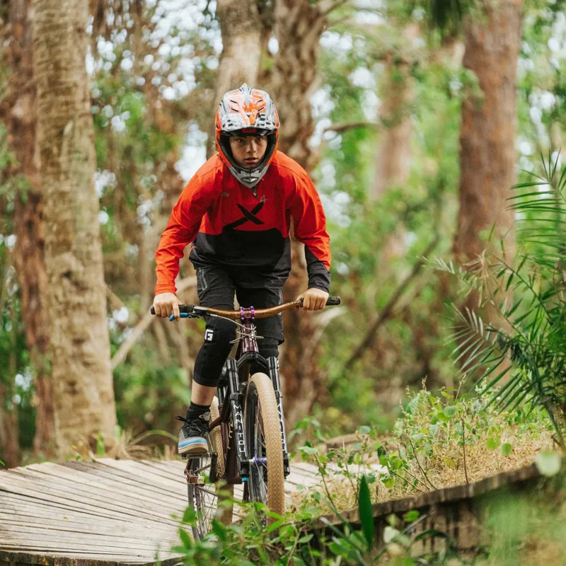 G-Form Pro-X4 Youth Long Sleeve Jersey - Red/Black-2