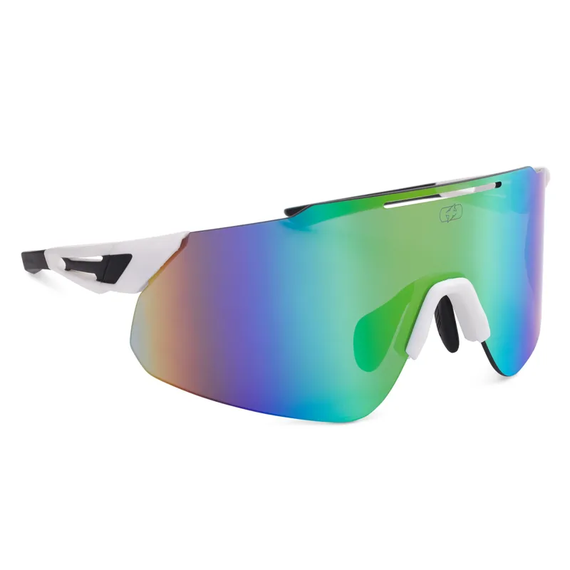 Oxford Corsa Sunglasses - White Frame/Rainbow Lens