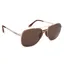 Oxford Force One Sunglasses - Gold Metal Frame/Brown Lens