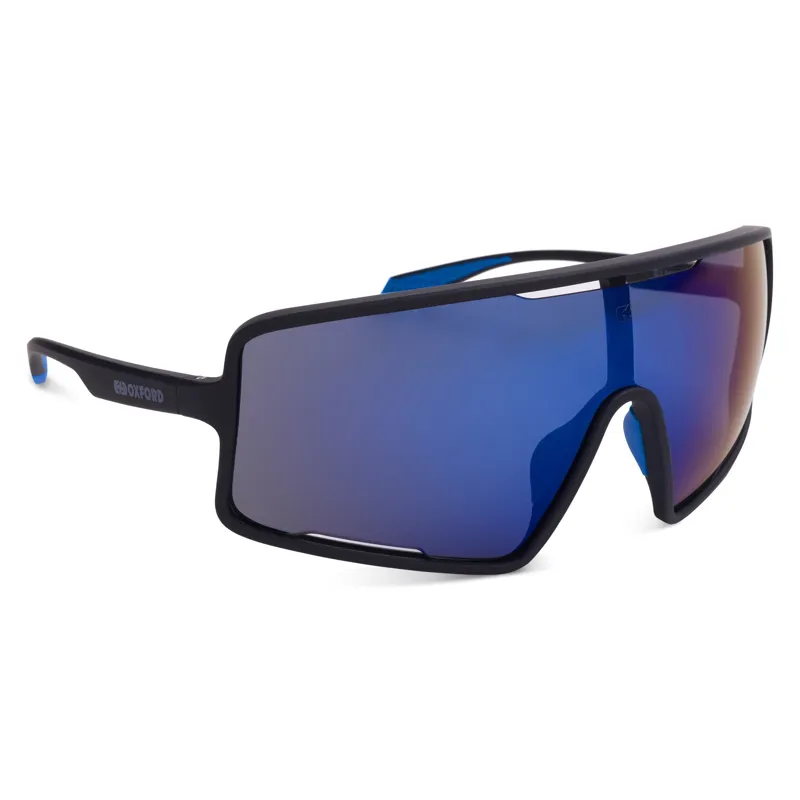 Oxford Sentiero Sunglasses - Black Frame/Blue Lens