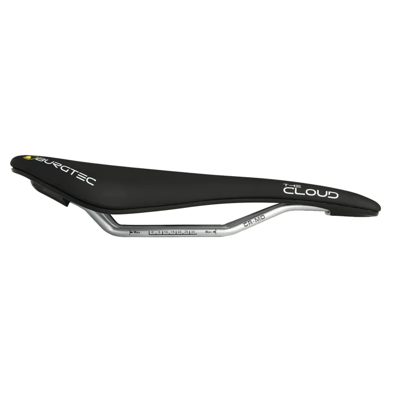 Burgtec The Cloud MK2 Saddle - Cro-Mo Rails/Plastic Base - Black