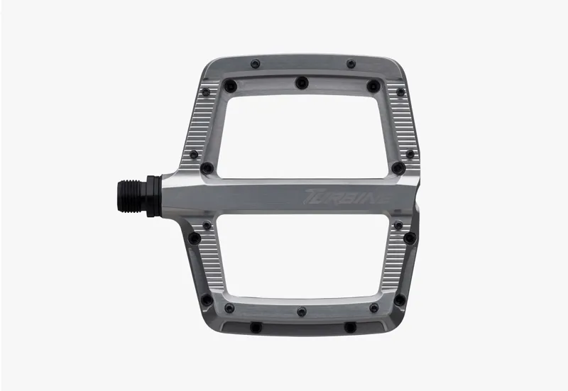 Race Face Turbine Flat MTB Pedals - Silver-1