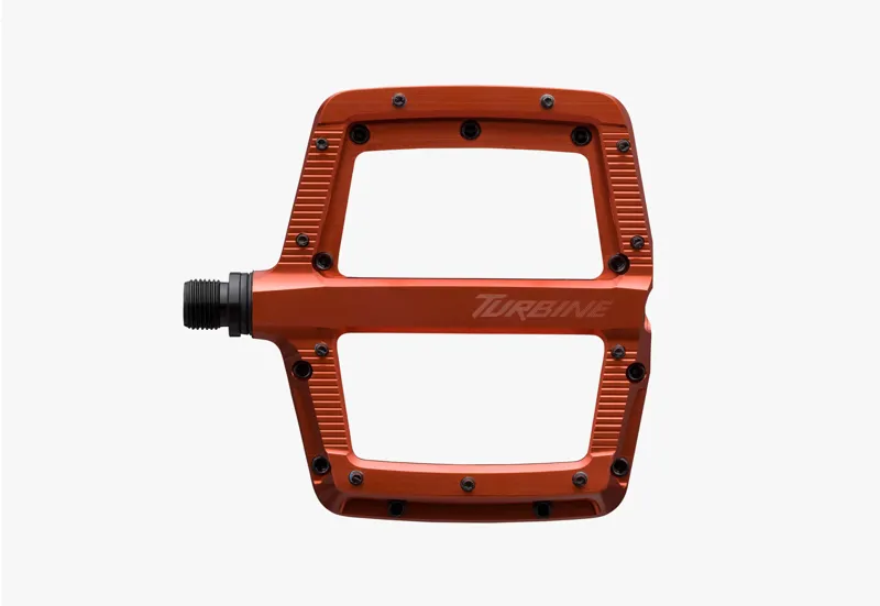 Race Face Turbine Flat MTB Pedals - Orange-1
