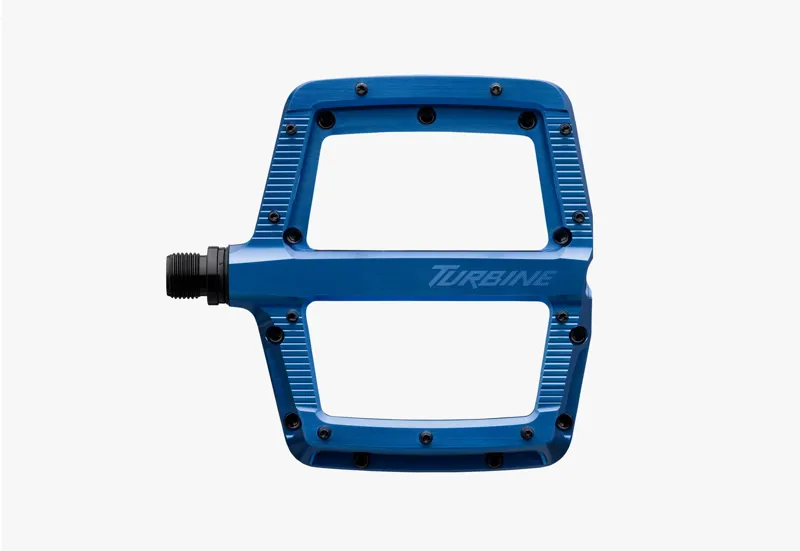 Race Face Turbine Flat MTB Pedals - Blue-1