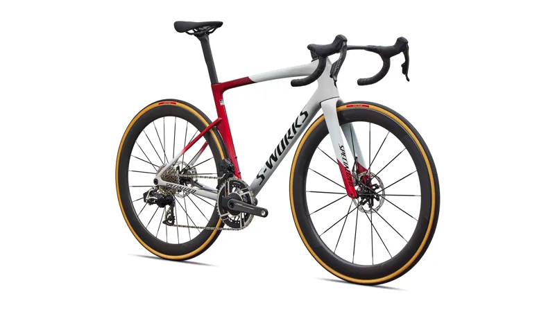 Specialized S-Works Tarmac SL9 AXS 2027 Carbon Road Bike - White Silver/Ruby-1