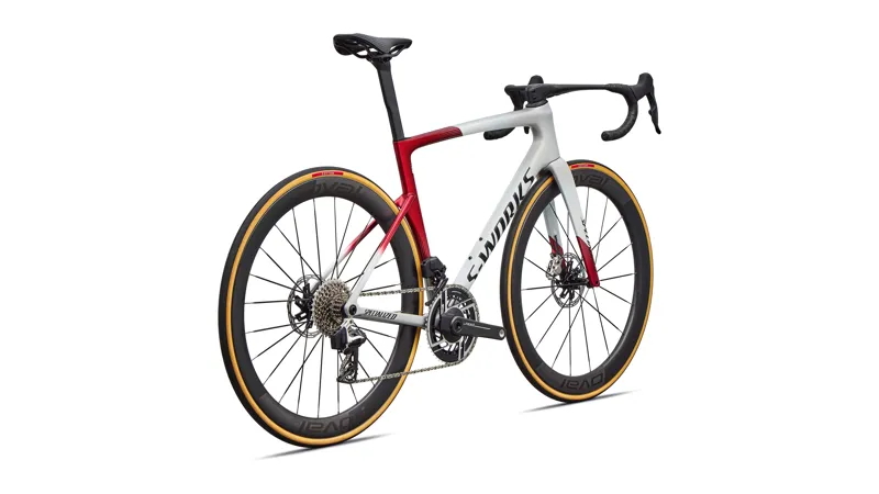 Specialized S-Works Tarmac SL9 AXS 2027 Carbon Road Bike - White Silver/Ruby-2