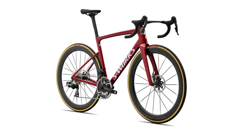 Specialized S-Works Tarmac SL9 AXS 2027 Carbon Road Bike - Ruby/White Silver-1