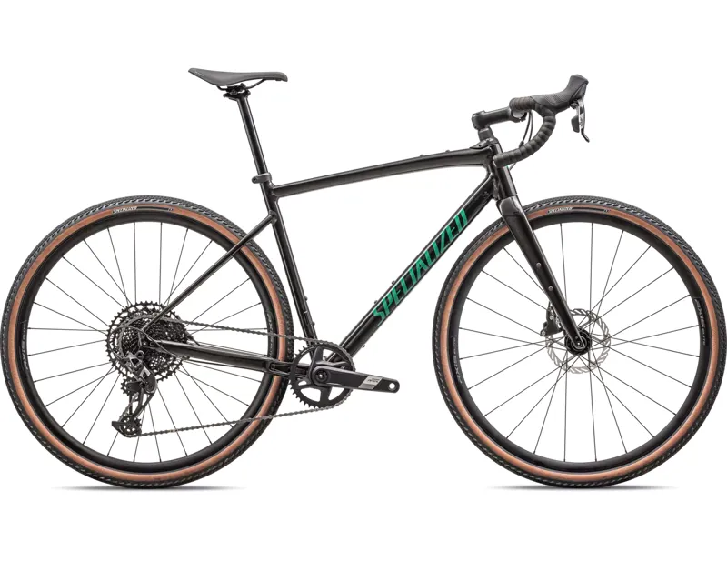 Specialized Diverge Comp E5 2024 Gravel Road Bike - Obsidian/Pine Green