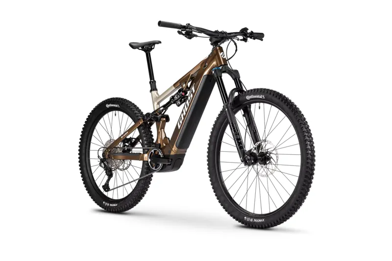 Ghost E-ASX Advanced 2026 Electric Full Suspension MTB - Brown Bear-1