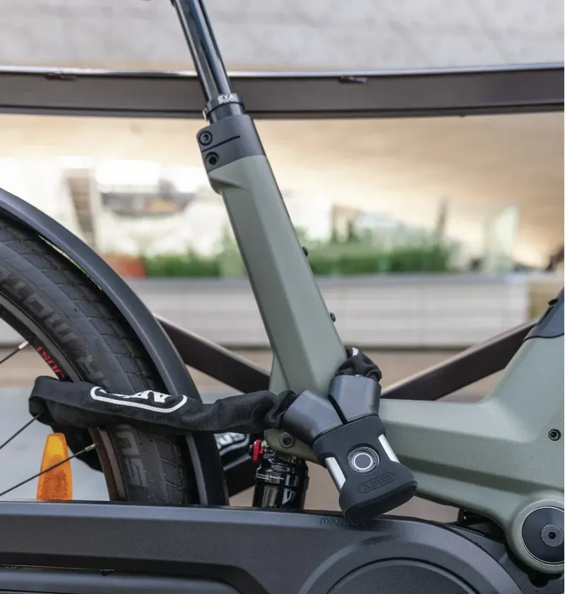 Abus Yardo 7807F Fingerprint Chain Lock - 110cm - Black-1