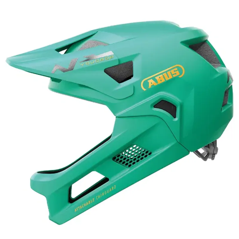 Abus Youdrop Kids Full Face Helmet - 48-55cm - Sage Green