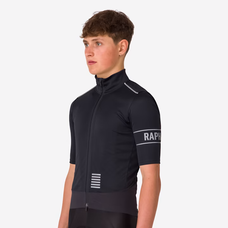 Rapha Pro Team Windstopper Men's Short Sleeve Jersey - Black-3