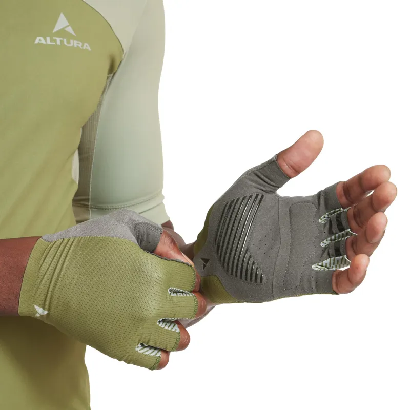 Altura Progel Cycling Mitts - Olive-3