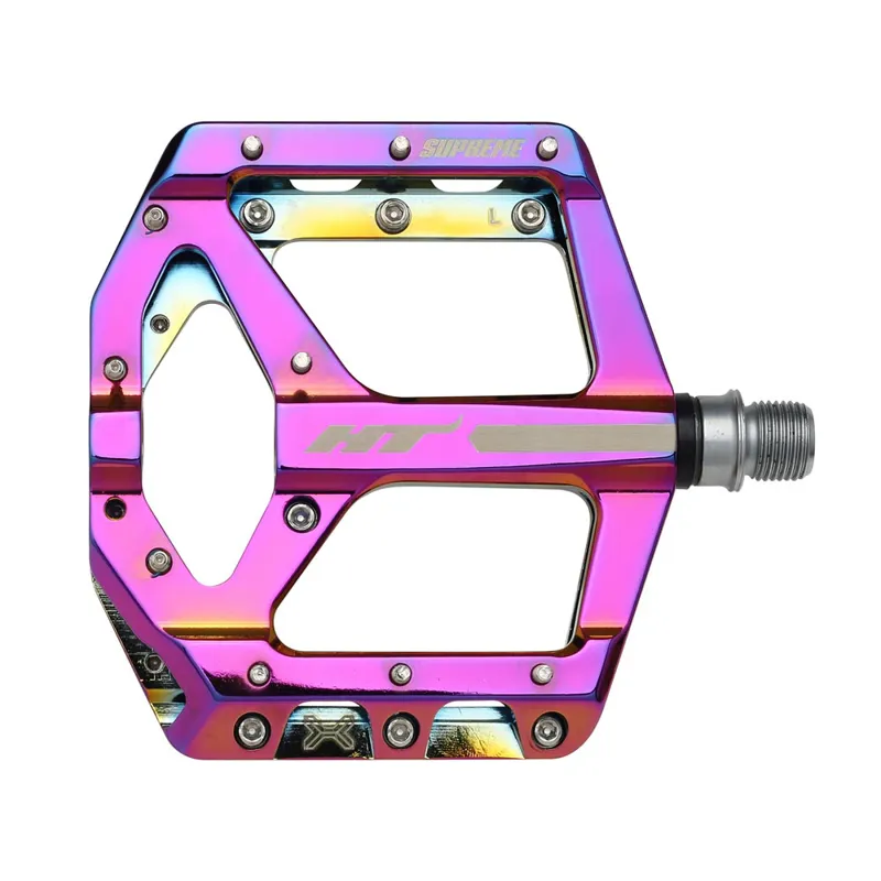 HT Components ANS-10 Supreme Flat MTB Pedals - Oil Slick