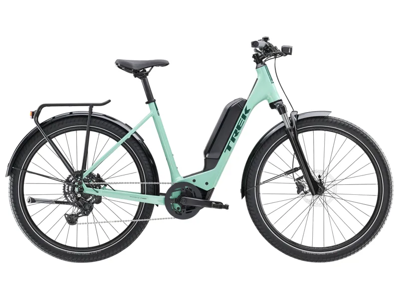 Trek Allant+ 5 Lowstep 800wh 2025 Electric Hybrid Bike - Blue Sage
