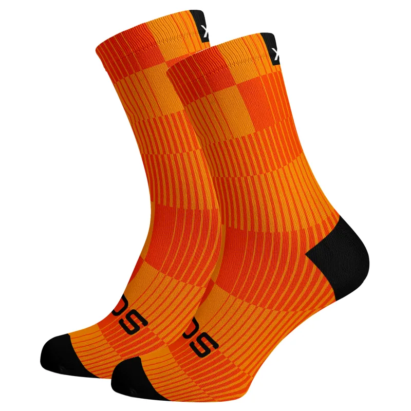 Sox Footwear Slight Minimalist Premium Crew Socks - Orange