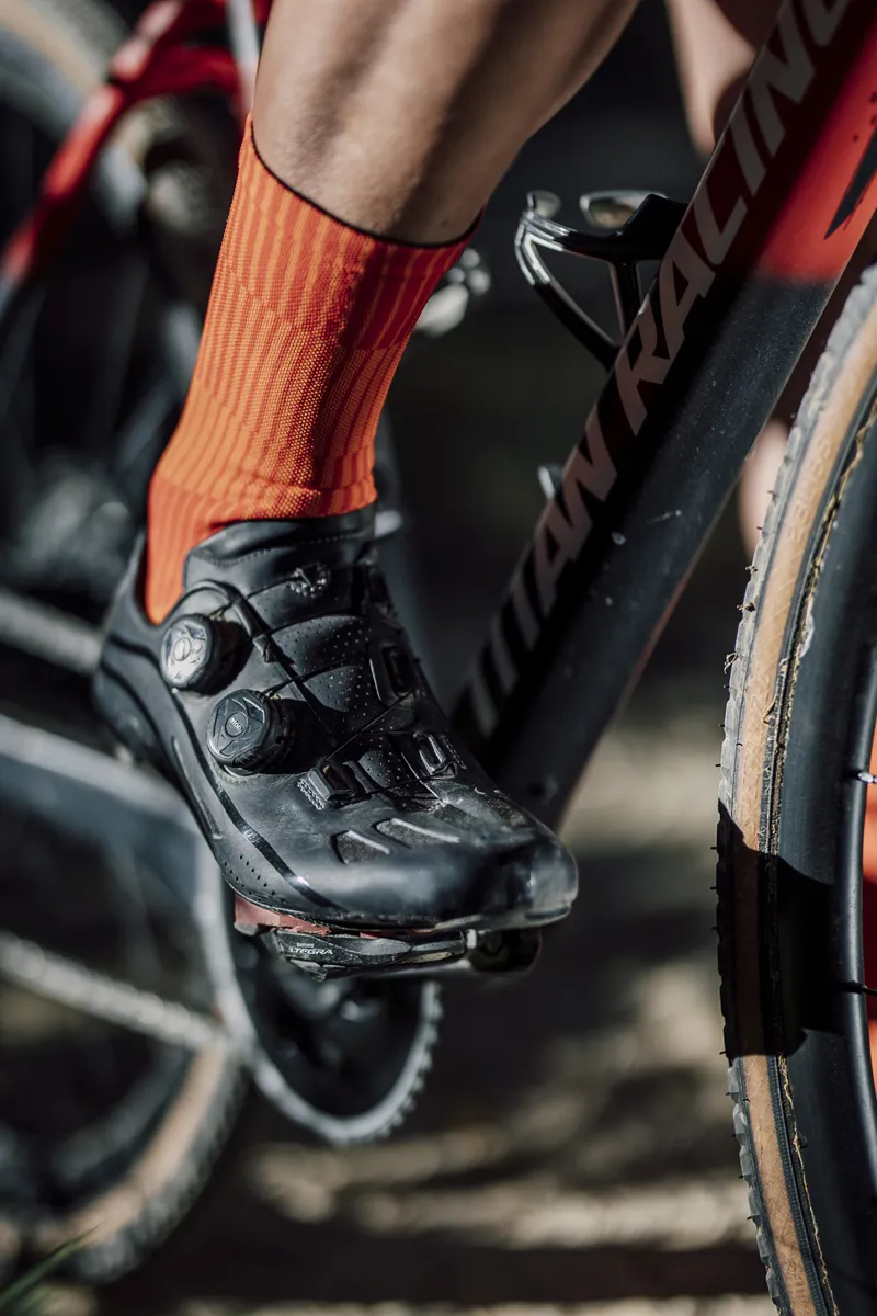 Sox Footwear Slight Minimalist Premium Crew Socks - Orange-1