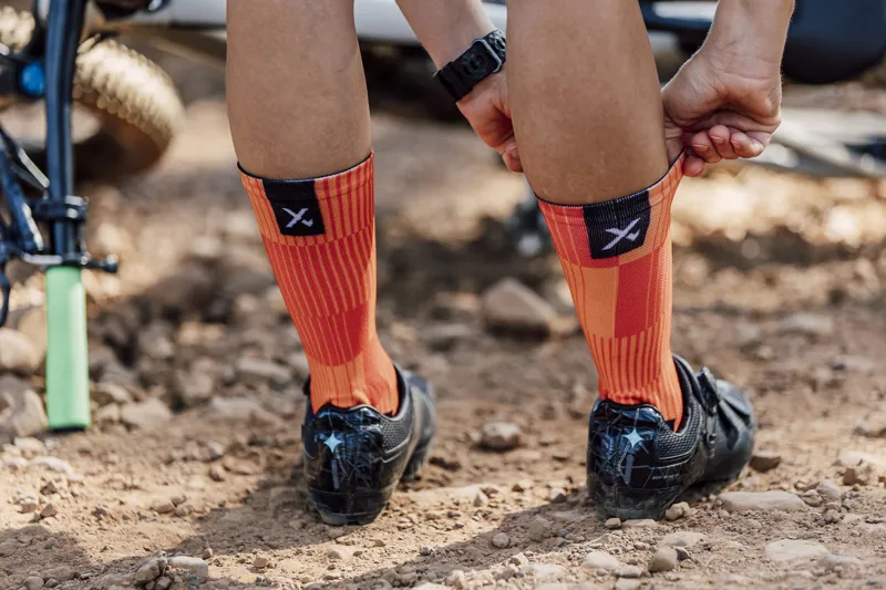 Sox Footwear Slight Minimalist Premium Crew Socks - Orange-2