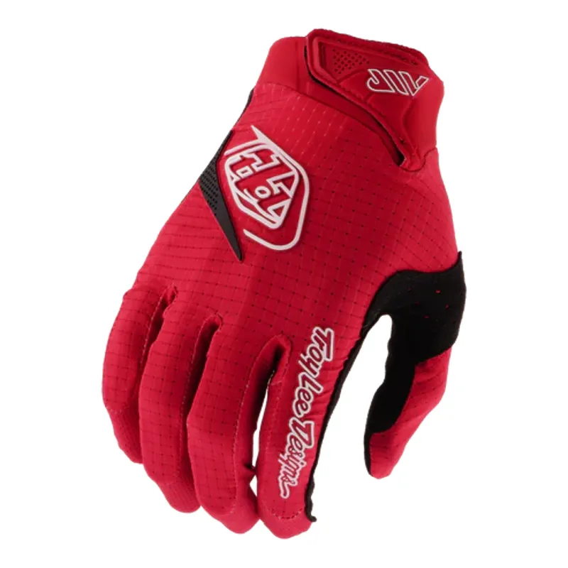 Troy Lee Designs Youth Air Long Finger Gloves - Mono Scarlet Glo