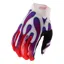 Troy Lee Designs Youth Air Long Finger Gloves - Overspray White/Violet