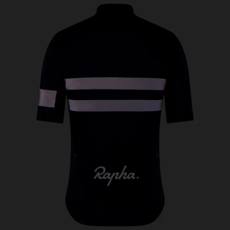 Rapha Brevet Men's Short Sleeve Jersey - Black-3