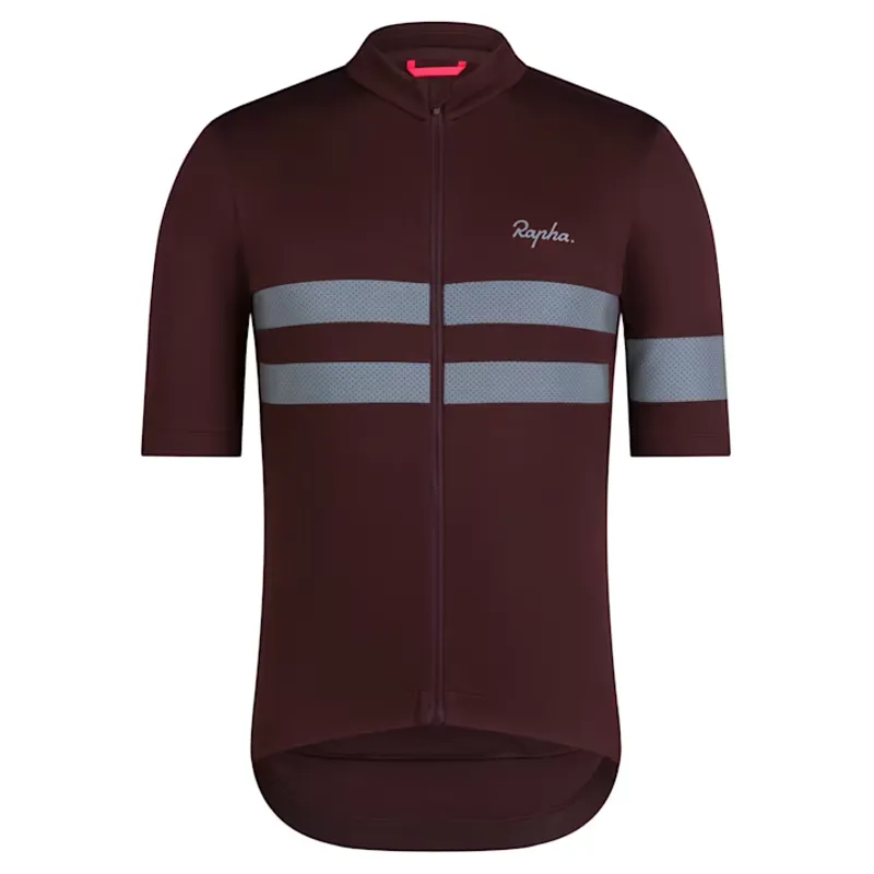 Rapha Brevet Men's Short Sleeve Jersey - Fudge/Silver