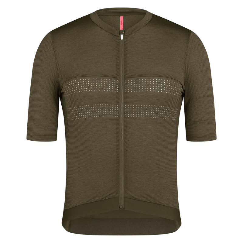 Rapha Brevet Men's Lightweight Short Sleeve Jersey III - Dark Olive/Balsam Green