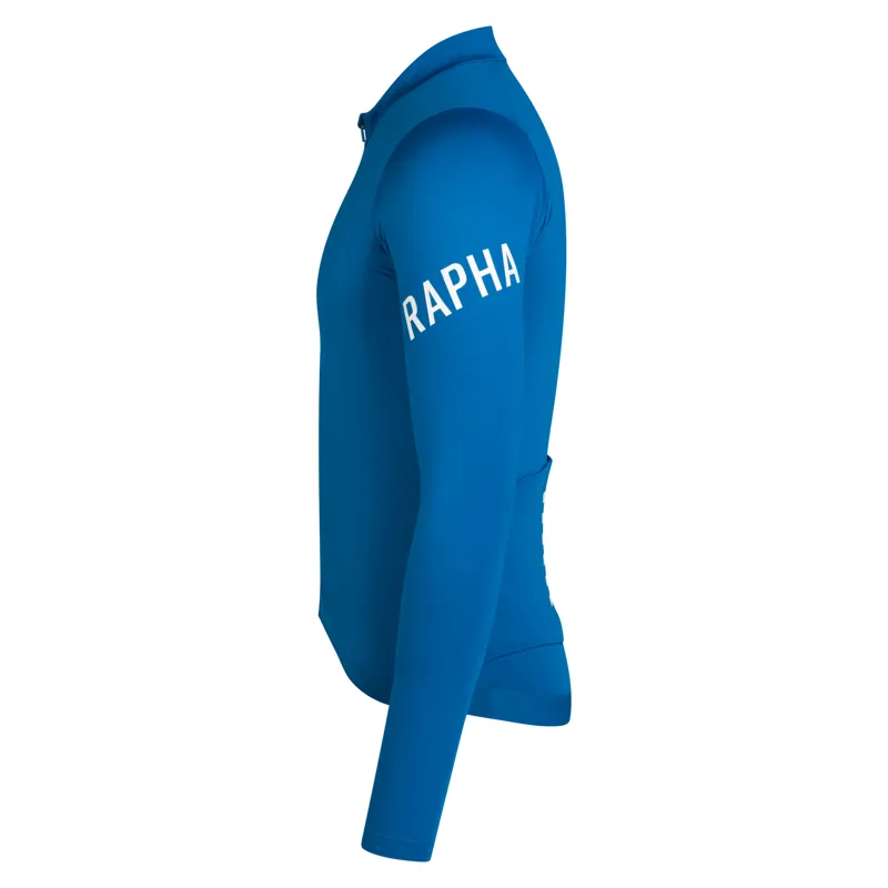 Rapha Pro Team Men's Long Sleeve Midweight Jersey - Petrol Blue-1
