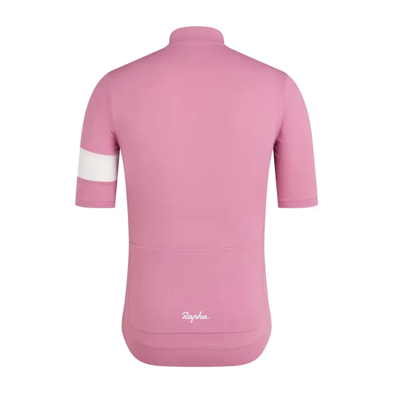 Rapha Core Lightweight Men's Short Sleeve Jersey - Dusty Mauve/White-1