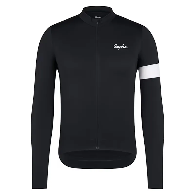 Rapha Core Men's Thermal Long Sleeve Jersey - Black/White