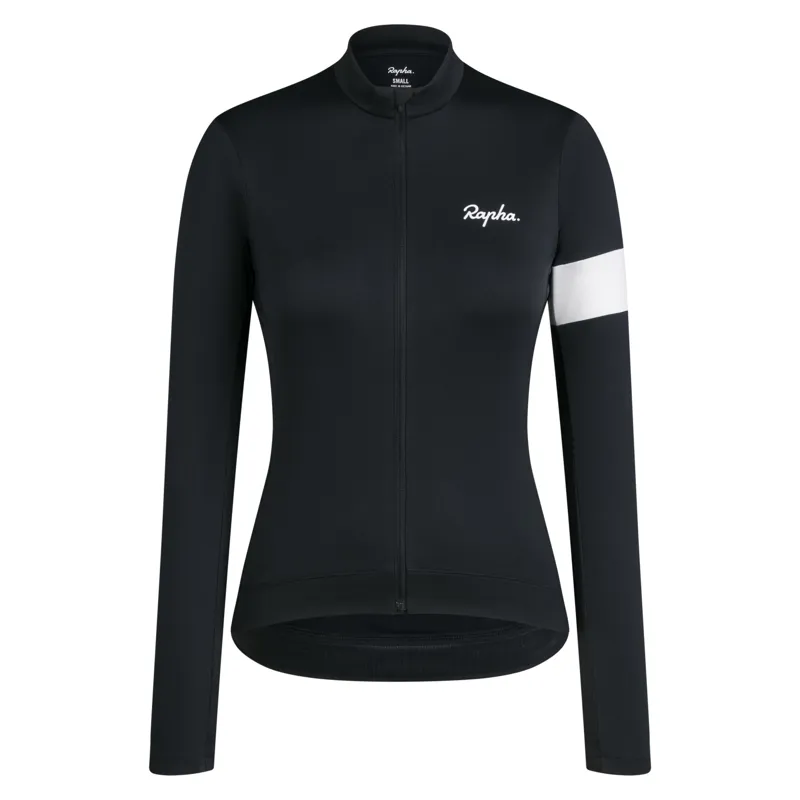 Rapha Core Women's Thermal Long Sleeve Jersey - Black/White