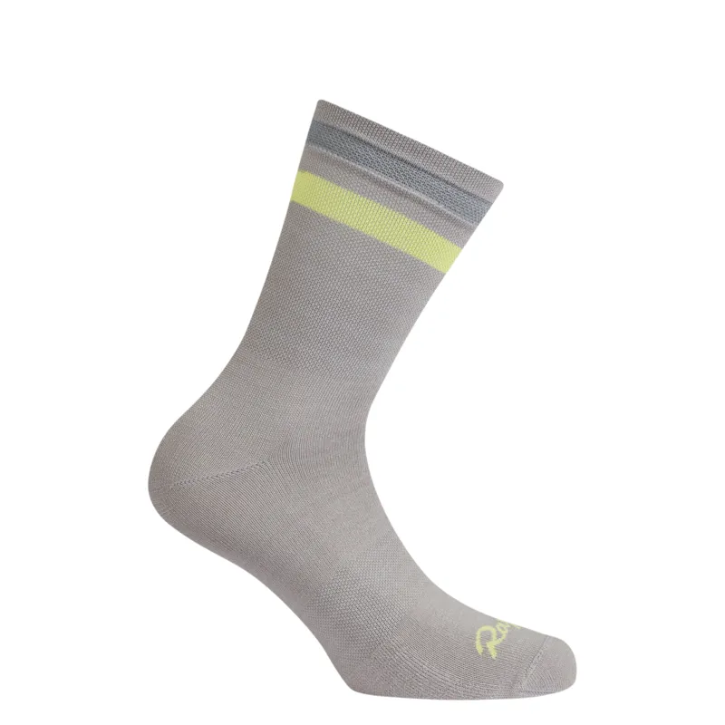 Rapha Reflective Brevet Socks - Regular - Rock Ridge/Wild Lime