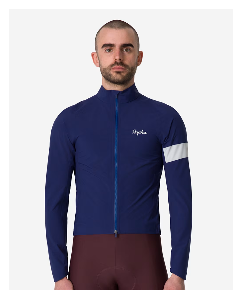 Rapha Core Men's Waterproof Rain Jacket III - Navy/White-2