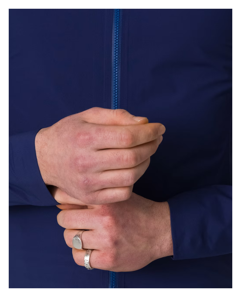 Rapha Core Men's Waterproof Rain Jacket III - Navy/White-5
