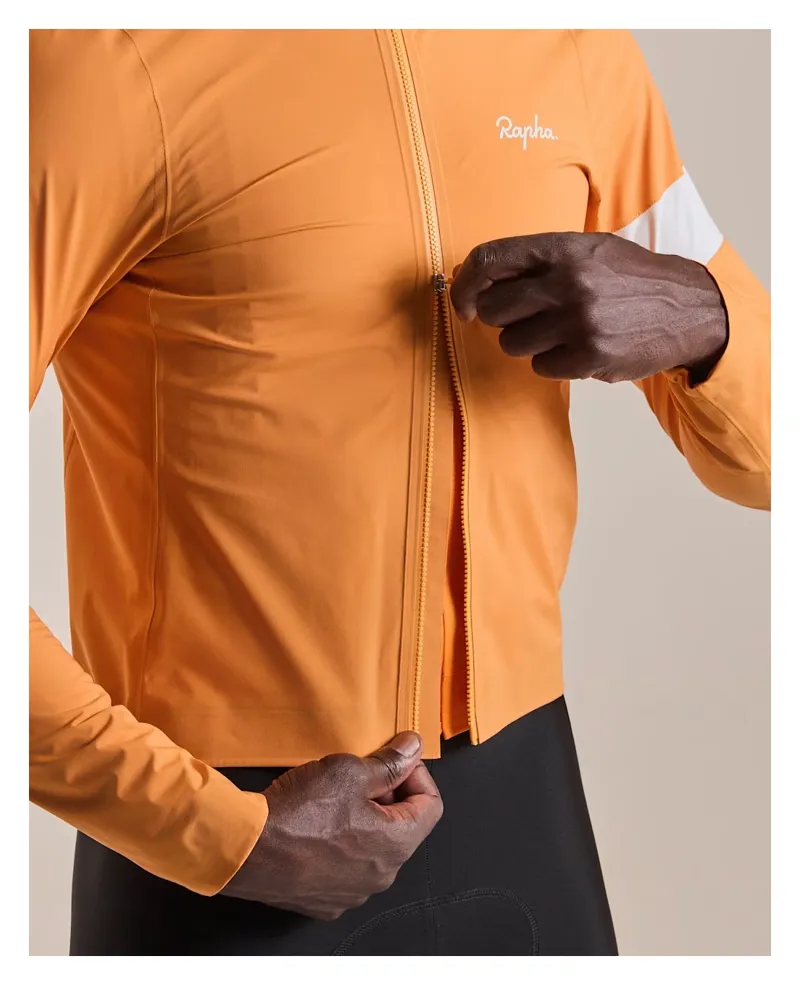 Rapha Core Men's Waterproof Rain Jacket III - Orange/White-4
