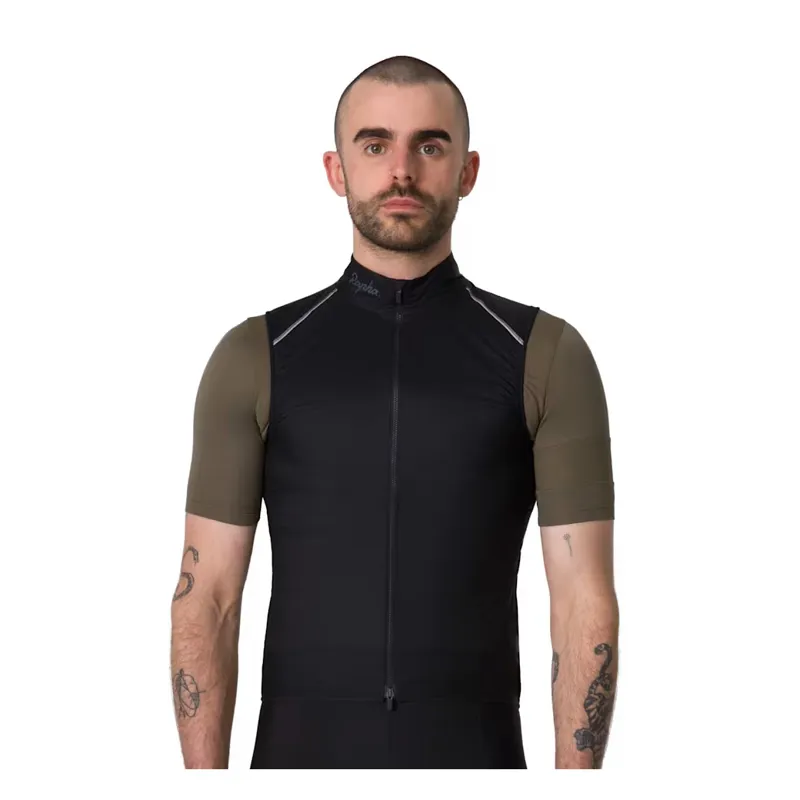 Rapha Brevet Element Wind Men's Gilet - Black/Grey-2