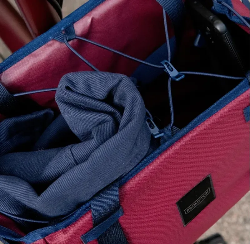 Brompton Basket Bag - Small - Plum-9