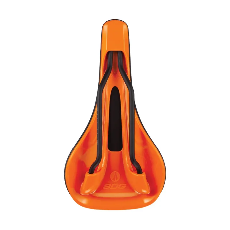 SDG Bel Air 3.0 Lux-Alloy Saddle - Black/Orange - 260 x 140mm-3