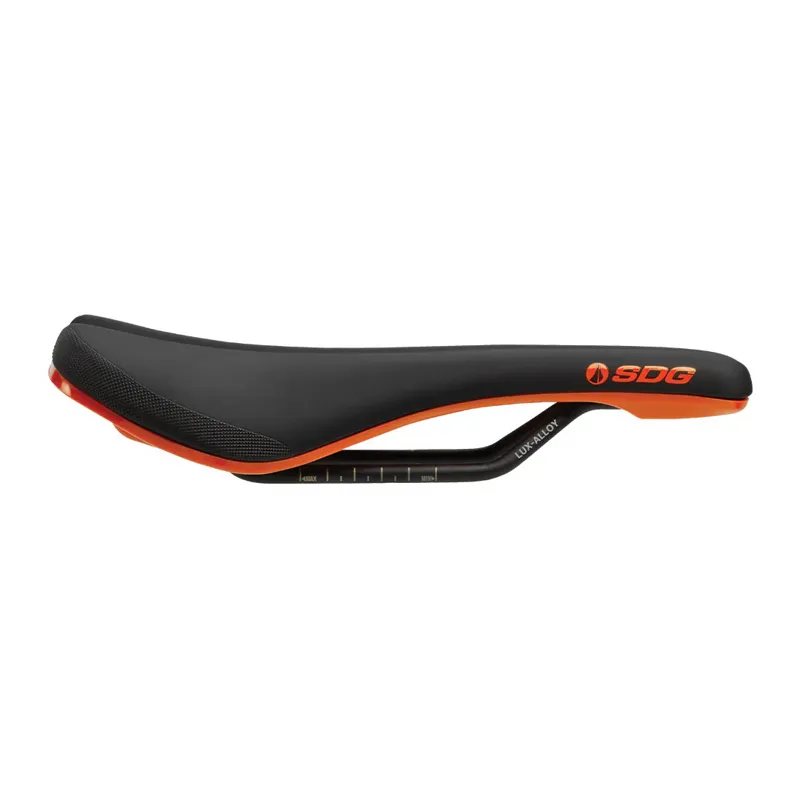 SDG Bel Air 3.0 Lux-Alloy Saddle - Black/Orange - 260 x 140mm-1